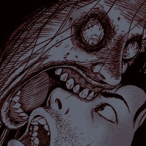 Create meme: Junji Ito the slug, manga by junji ito, Junji Ito illustrations