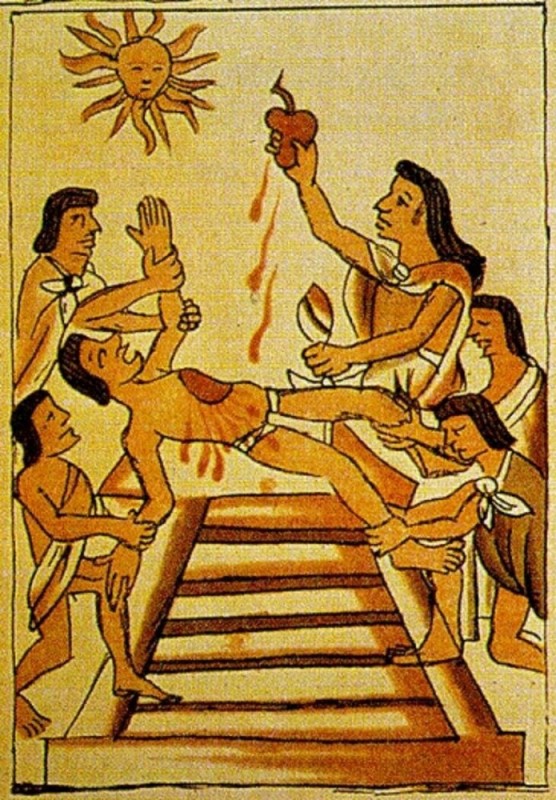 Создать мем: жертвоприношение ацтеков уицилопочтли, древние ацтеки жертвоприношение, ацтеки майя инки жертвоприношения