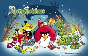 Create meme: christmas, merry christmas, angry birds