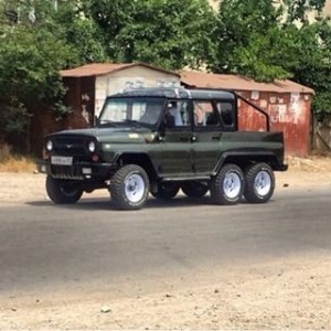 Создать мем: бобик, сельский тюнинг, uaz