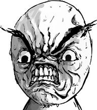 Create meme: mad, troll face, rage face