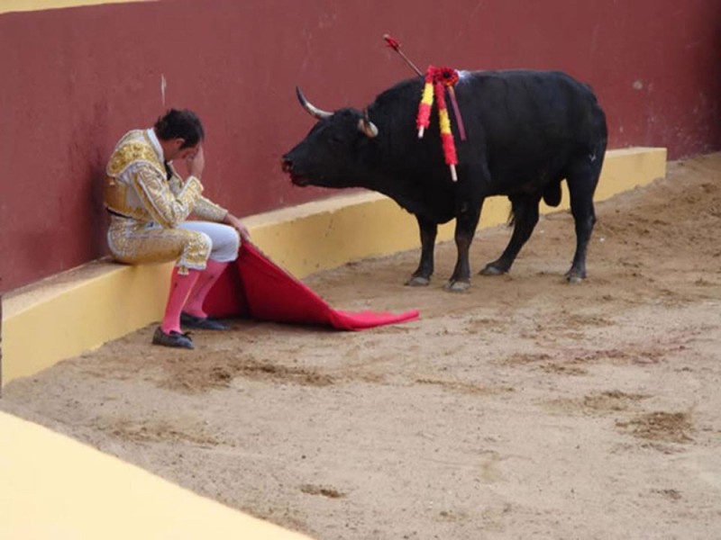 Create meme: Alvaro Munero, The end of matador Alvaro Munero's career, Judas kiss bullfighting