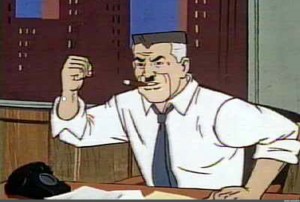 Create meme: J. Jonah jameson cartoon, J. Jonah jameson