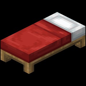 Create meme: minecraft bedwars, the bed is from minecraft
