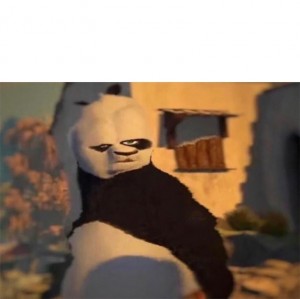 Создать мем: Кунг-фу Панда, меме, искаженный кунг фу панда мем