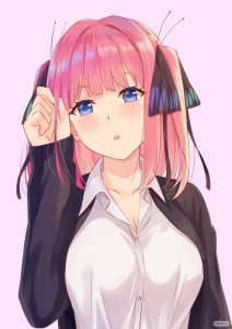 Создать мем: gotoubun, нино накано аниме, nakano nino