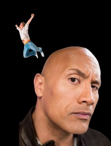 Create meme: face, rock, Dwayne