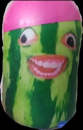 Create meme: watermelon , talking watermelon, a toy watermelon