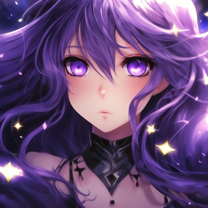 Создать мем: hyperdimension neptunia vii, девушка с фиолетовыми волосами, аниме девушки