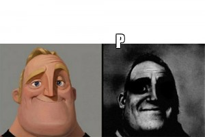 Create meme: the incredibles meme dad, sad Mr. exceptional meme, a meme with Mr. Exceptional