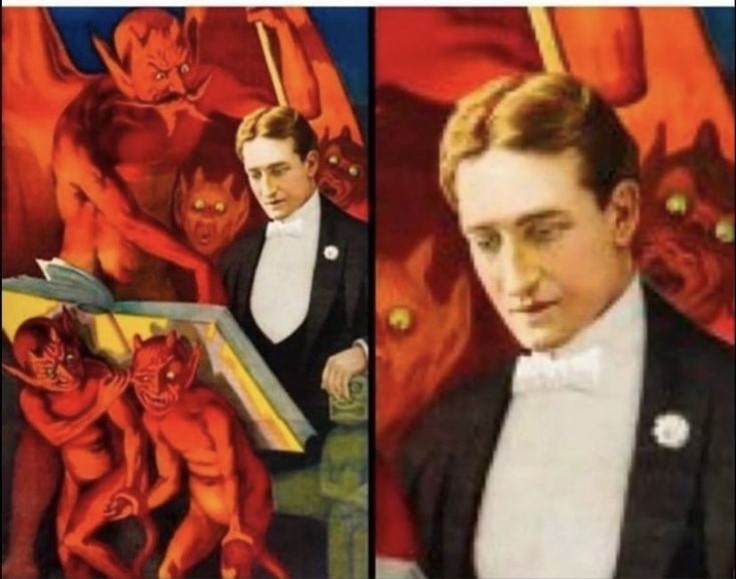 Create meme: Howard Thurston, illustration, Servant of the devil art