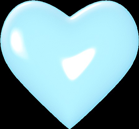 Create meme: blue heart, The blue heart, heart shape