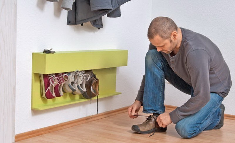 Create meme: shoes , shoe shelf in the hallway, shelves for shoes