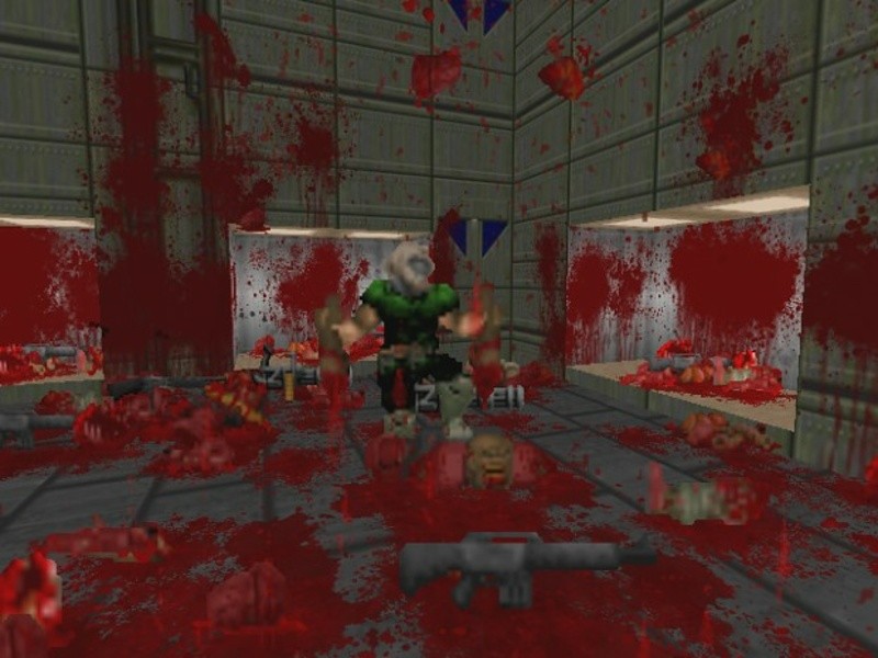 Создать мем: brutal doom 64 моды, doom, doom кровь