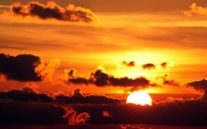 Create meme: blurred image, sunset clouds