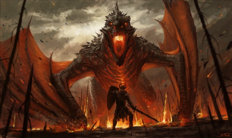 Create meme: angry dragon , monsters fantasy, epic fantasy