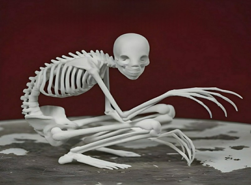 Create meme: skeleton , a living skeleton, unusual skeletons