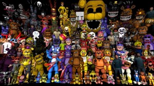 Create meme: Five Nights at Freddy's, animatronics fnaf, the characters in fnaf 1