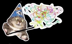 Create meme: vzhuh and, cat wizard, cat vzhuh