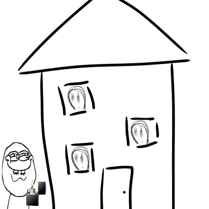 Create meme: house drawing, house coloring book, house illustration