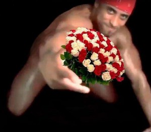 Создать мем: с 8 мартом, рикардо милос, мужчина с цветами юмор с днем рождения ирв