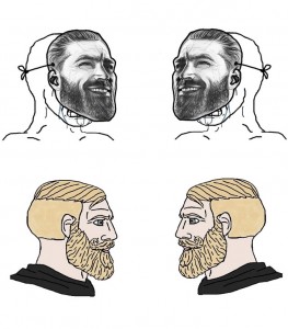 Создать мем: славянин из мема, мем с бородатым мужиком шаблон, борода
