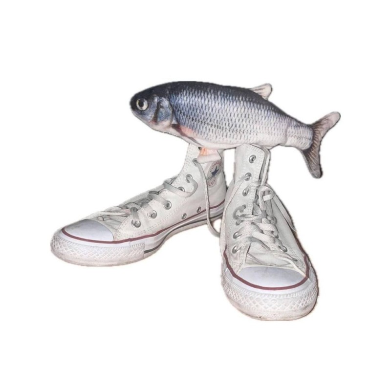 Create meme: fish toy, fish , converse sneakers