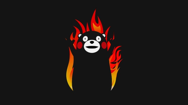 Create meme: for the glory of Satan, kumamon satan, the satanist bear