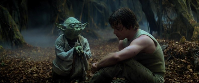 Create meme: star wars episode 5, Luke Skywalker and Yoda, star wars episode 5 yoda