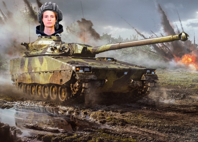 Create meme: cv90105 war thunder, cv 90105 var thunder, Russian tank