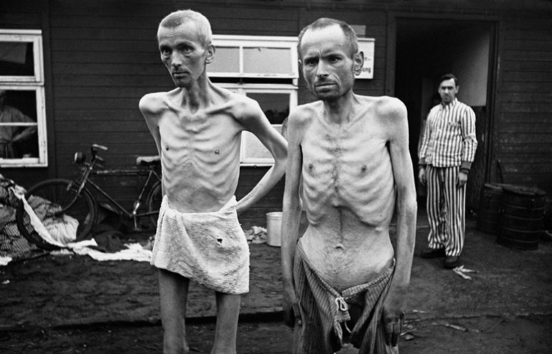 Create meme: concentration camp , The exhausted prisoners of Auschwitz, Auschwitz