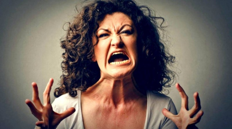 Create meme: woman in anger, psychological tests, anger 