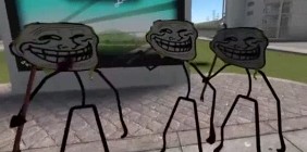 Create meme: Troll face, dancing trollface