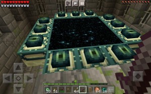 Create meme: the end portal in minecraft