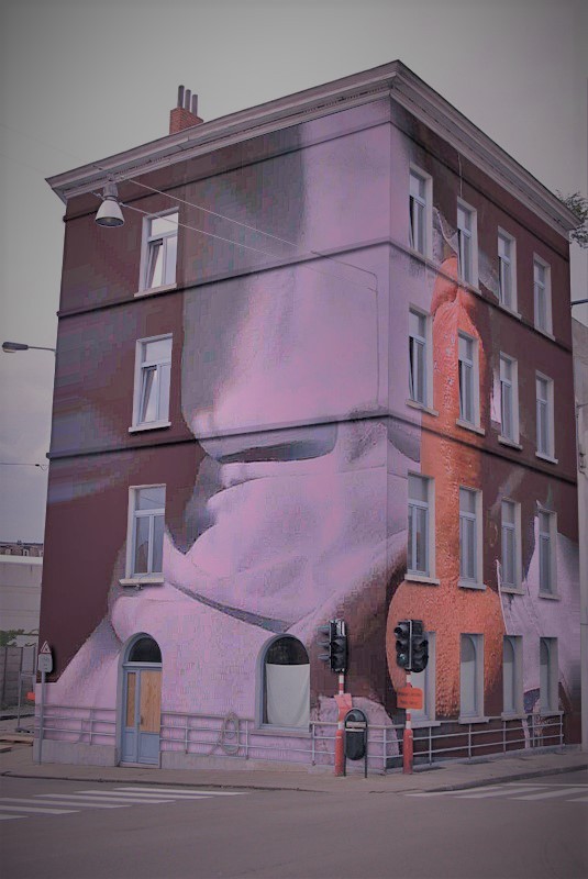 Создать мем: фасад дома, красивые граффити, стрит арт граффити