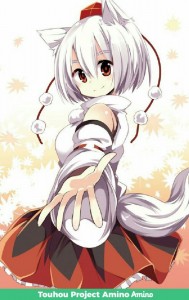 Создать мем: inubashiri momiji гиф, inubashiri momiji, momiji inubashiri sit