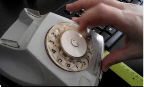 Create meme: The phone is a disk one, an old disk phone, dialer device for a dial phone