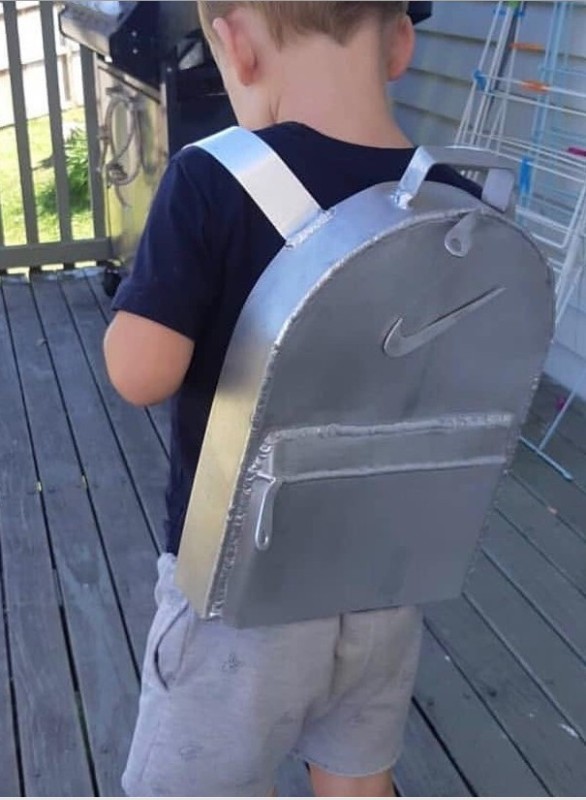 Create meme: dad is a welder son tiktokar, cool welder, welding backpack