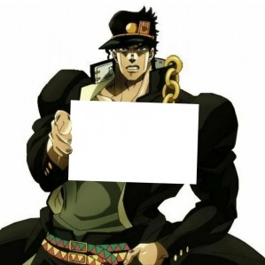 Создать мем: джоджо джотаро, jotaro, джотаро