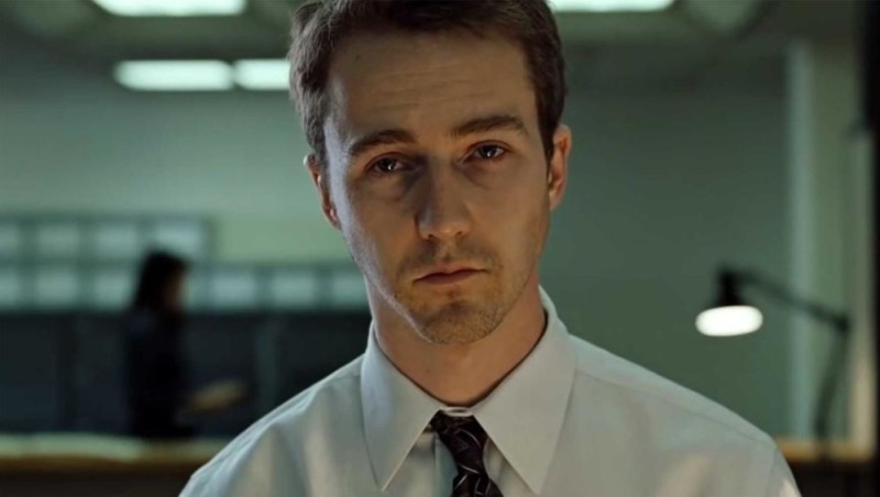 Create meme: Edward Norton sleepy, fight club , Edward Norton fighting