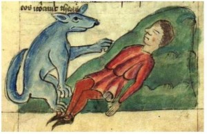 Create meme: image medieval bestiaries cat, medieval bestiary Fox, medieval bestiary