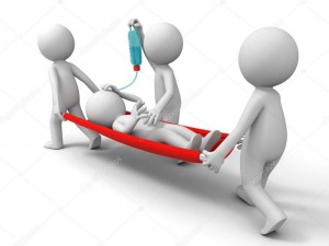 Create meme: 3d men patient, men for the presentation of trauma, men with a stretcher