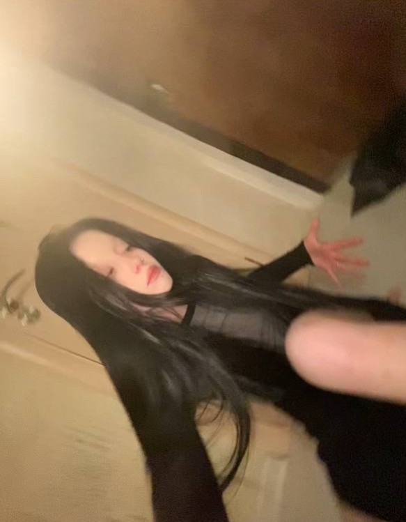 Create meme: woman , long black hair, people 