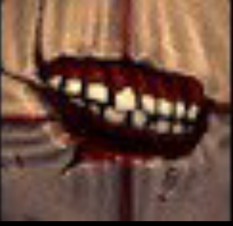 Create meme: ultrakill p-1, mouth with teeth, teeth on a transparent background