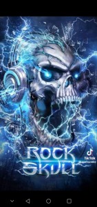 Создать мем: крутые треки, рок череп, rock skull живые обои