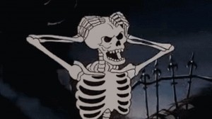 Create meme: spooktober, moth meme, fishing net skeleton