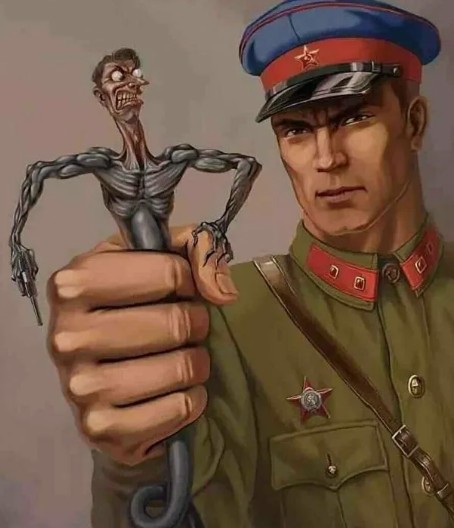 Create meme: nkvd art, the officer of the NKVD art, smersh NKVD