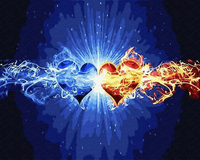 Create meme: the fire of love, fiery heart, fire heart