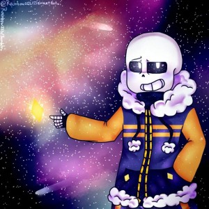 Create meme: sans Chibi outertale, sans AU outertale, outertale sans