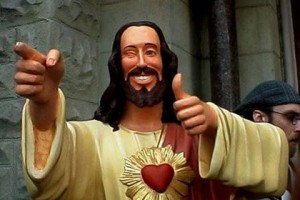 Create meme: God, the Lord God, buddy christ